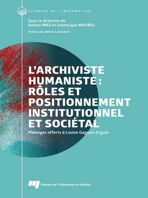 cover image of L'archiviste humaniste